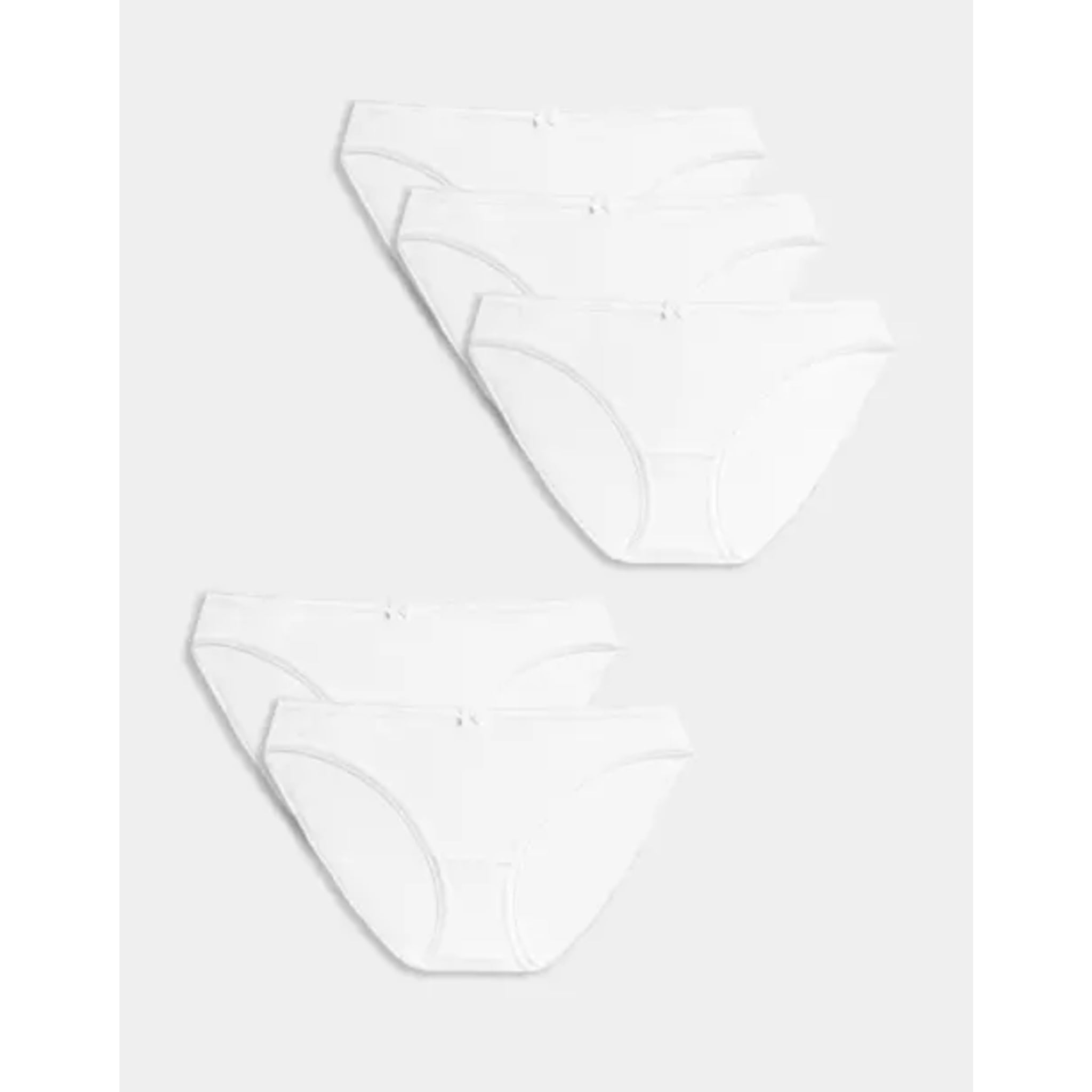Women’s white cotton briefs underwear – ex store ladies soft everyday knickers